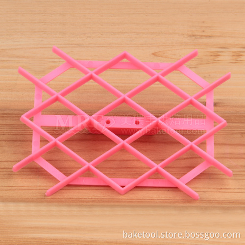 Diamond Shape Fondant Cake Cookie Embosser Cutter Mold